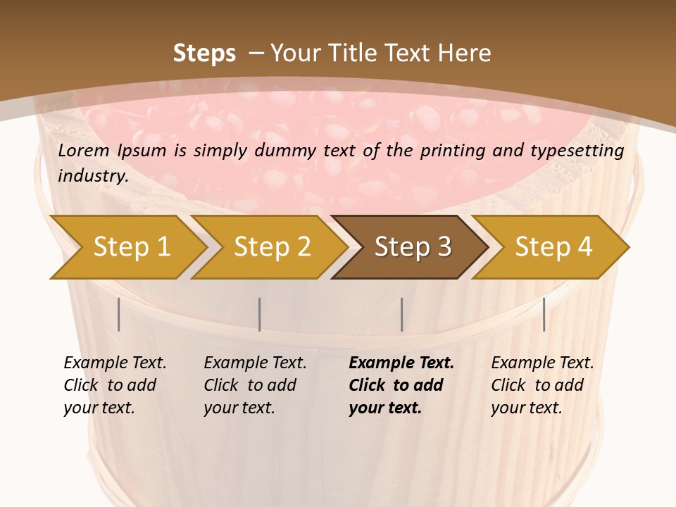 Delicious Eating Gold PowerPoint Template