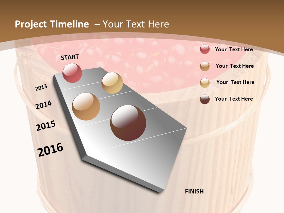 Delicious Eating Gold PowerPoint Template