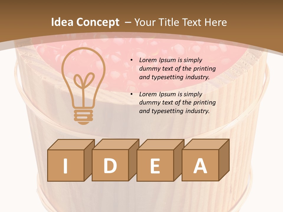 Delicious Eating Gold PowerPoint Template