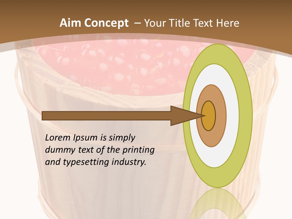 Delicious Eating Gold PowerPoint Template