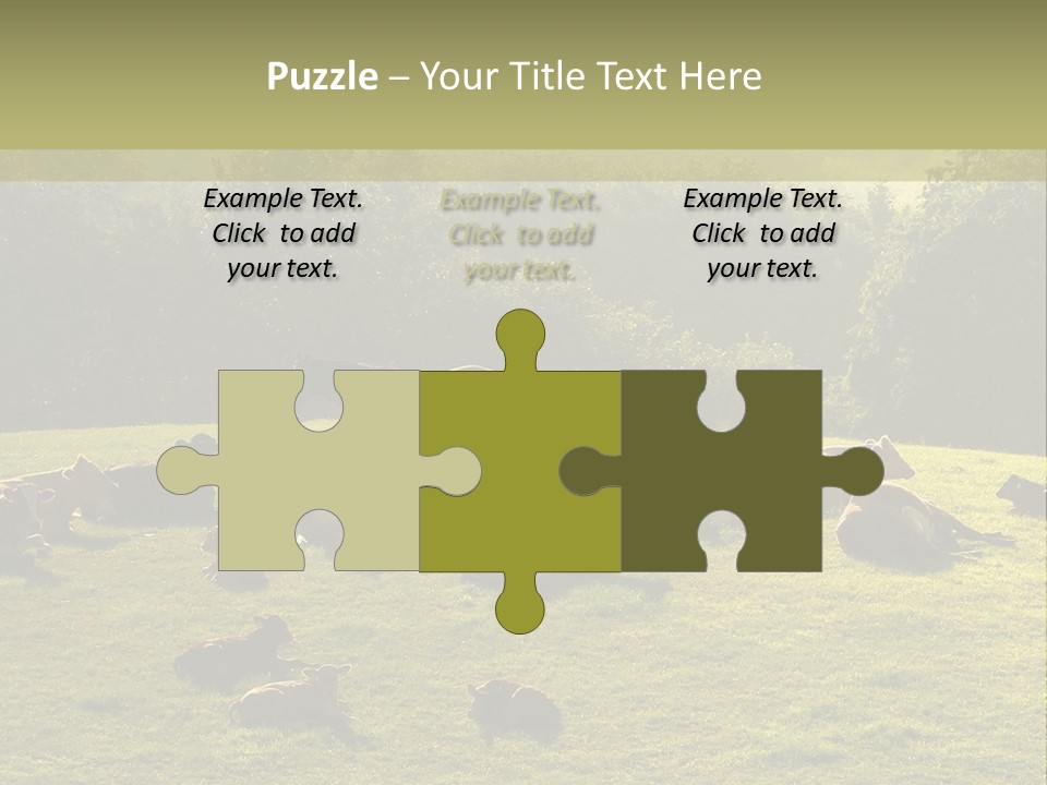 Pferde Tiere Kuh PowerPoint Template