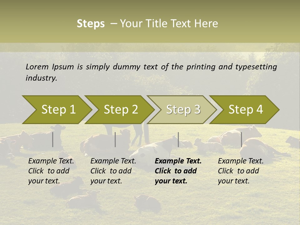 Pferde Tiere Kuh PowerPoint Template