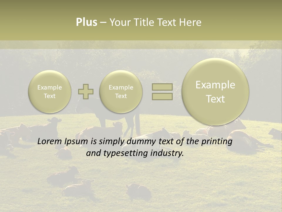 Pferde Tiere Kuh PowerPoint Template