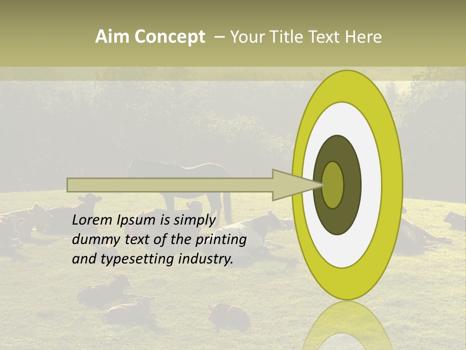 Pferde Tiere Kuh PowerPoint Template