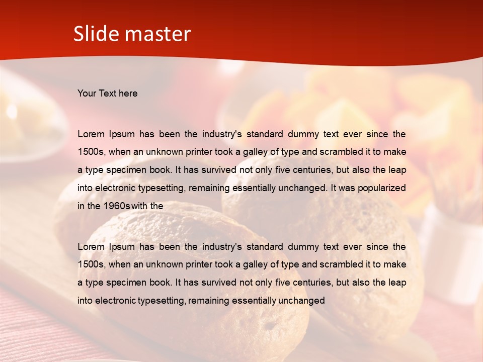 Bowl Milk Loaf PowerPoint Template