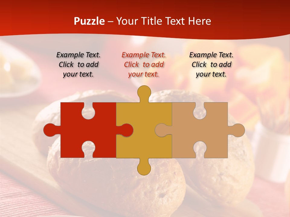 Bowl Milk Loaf PowerPoint Template