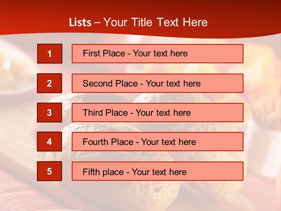 Bowl Milk Loaf PowerPoint Template