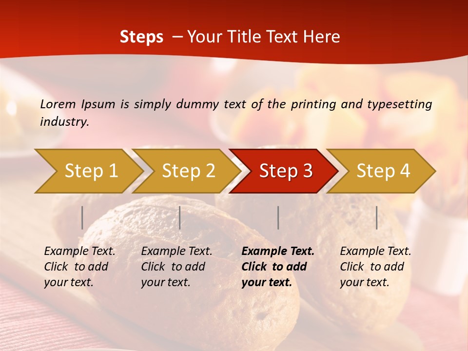 Bowl Milk Loaf PowerPoint Template