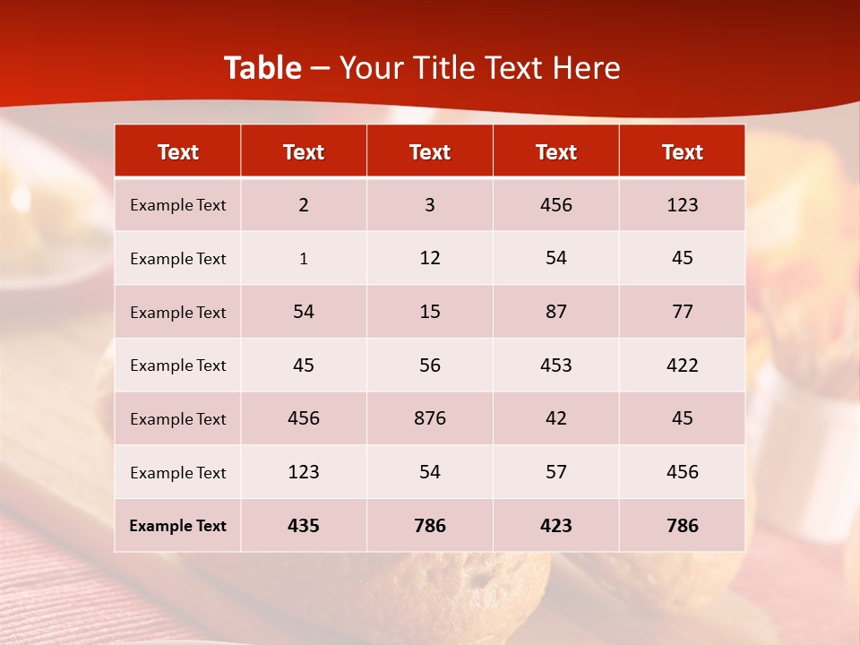 Bowl Milk Loaf PowerPoint Template