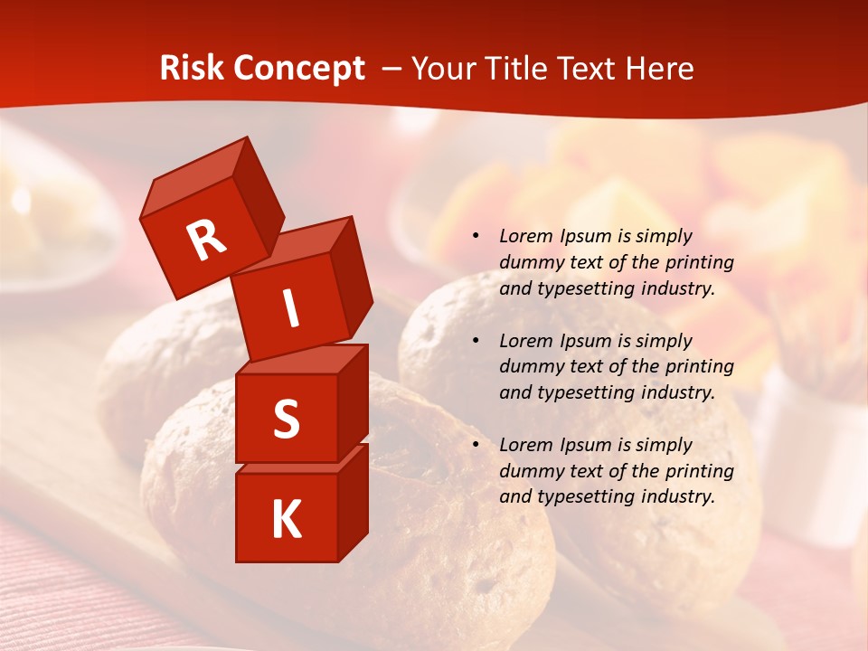 Bowl Milk Loaf PowerPoint Template
