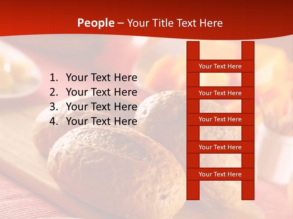 Bowl Milk Loaf PowerPoint Template