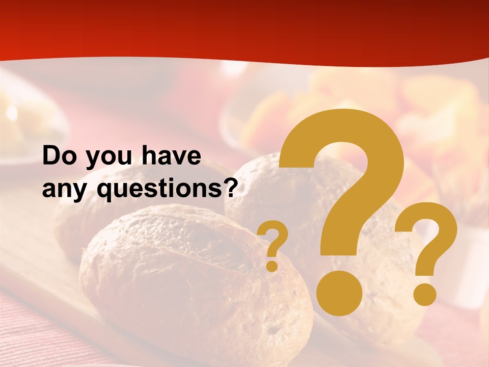 Bowl Milk Loaf PowerPoint Template