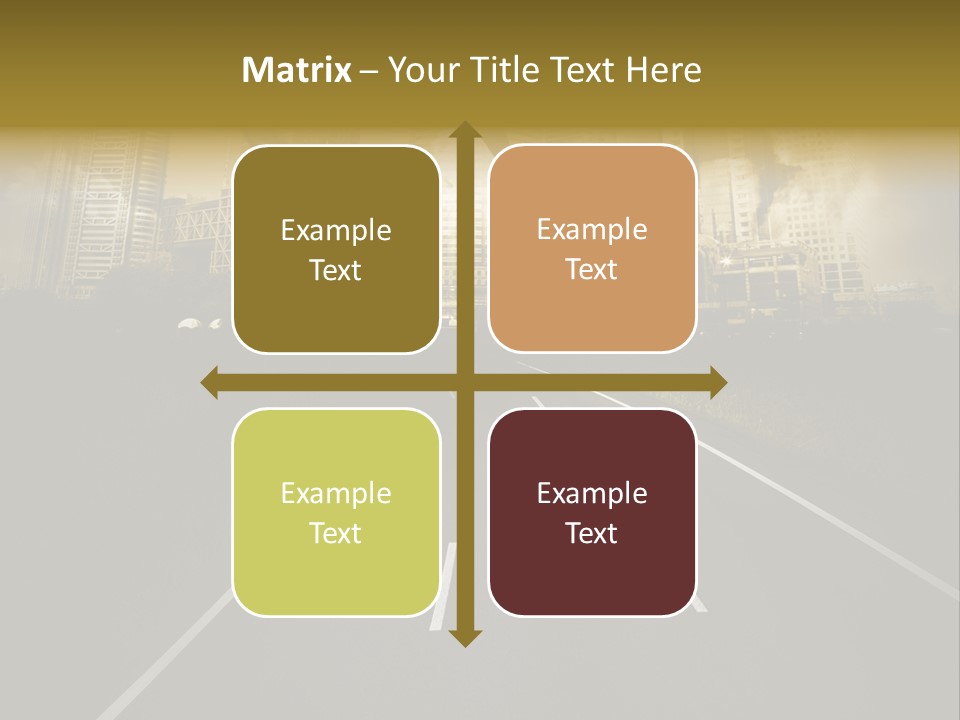 Road Travel Aircraft PowerPoint Template