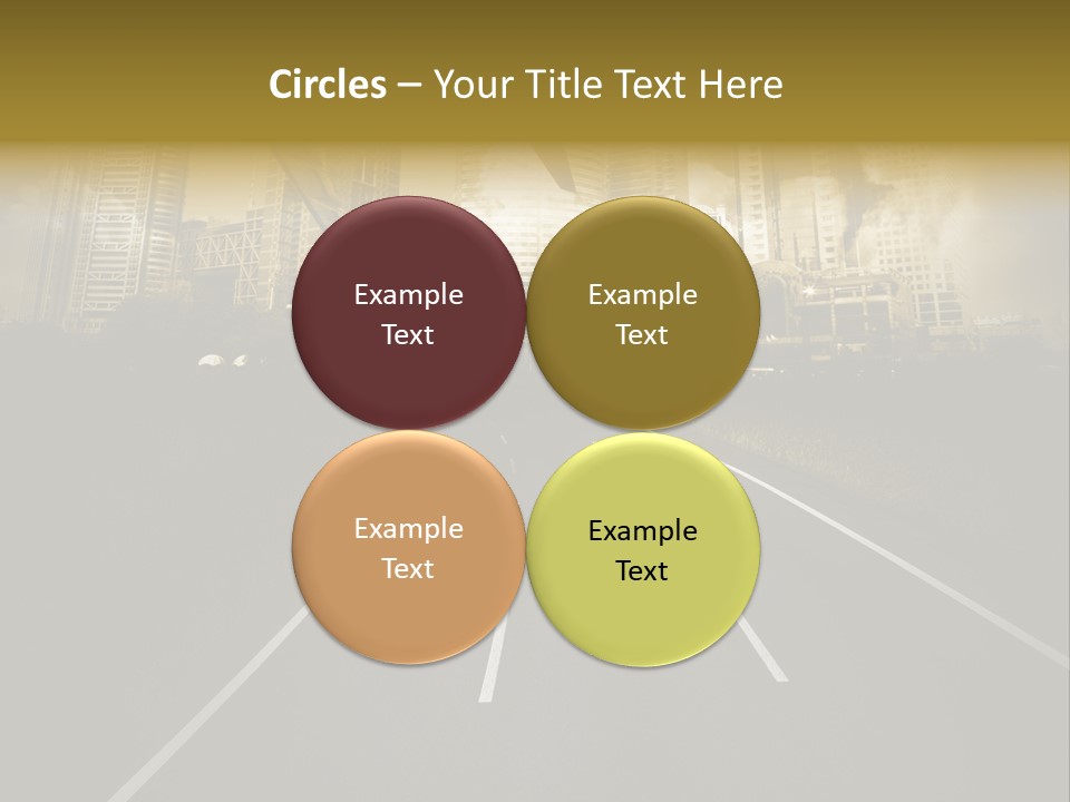 Road Travel Aircraft PowerPoint Template