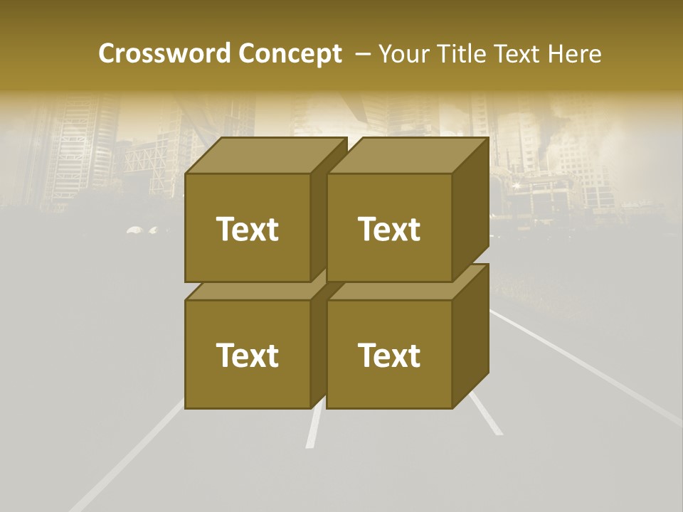 Road Travel Aircraft PowerPoint Template
