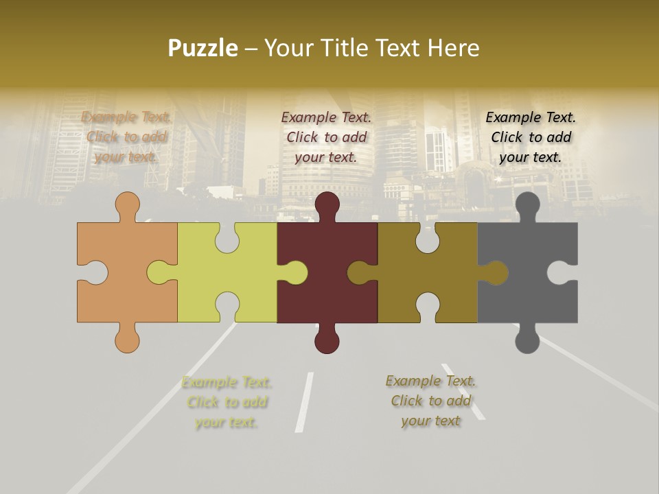 Road Travel Aircraft PowerPoint Template