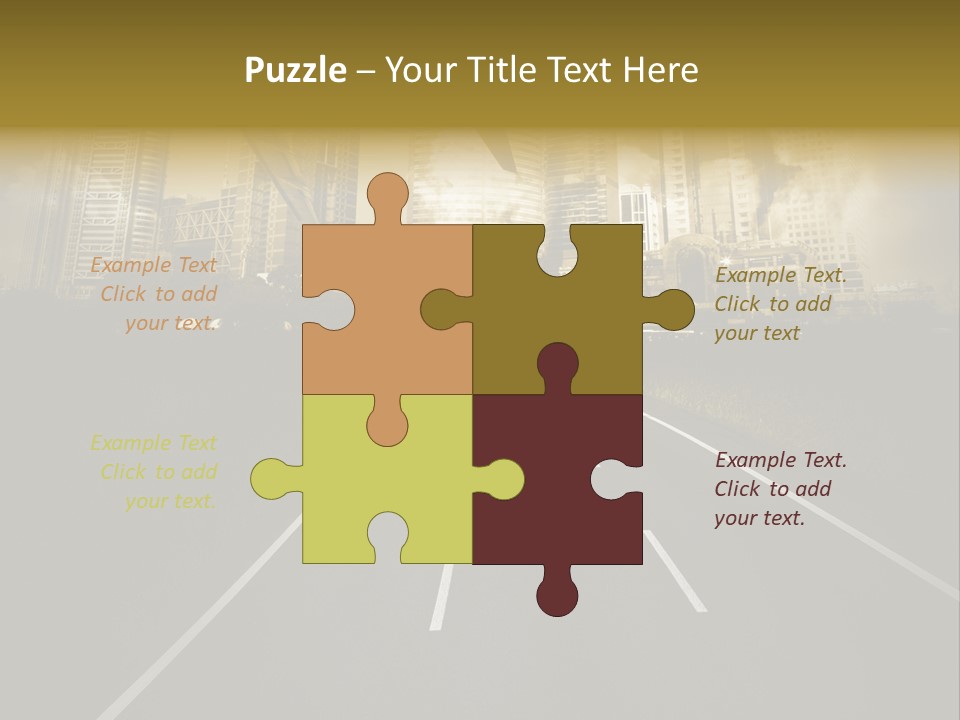 Road Travel Aircraft PowerPoint Template