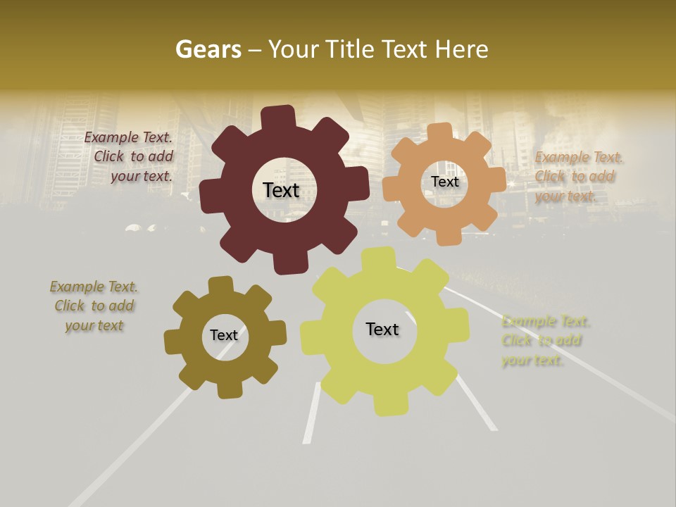 Road Travel Aircraft PowerPoint Template