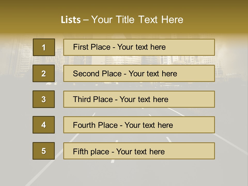 Road Travel Aircraft PowerPoint Template