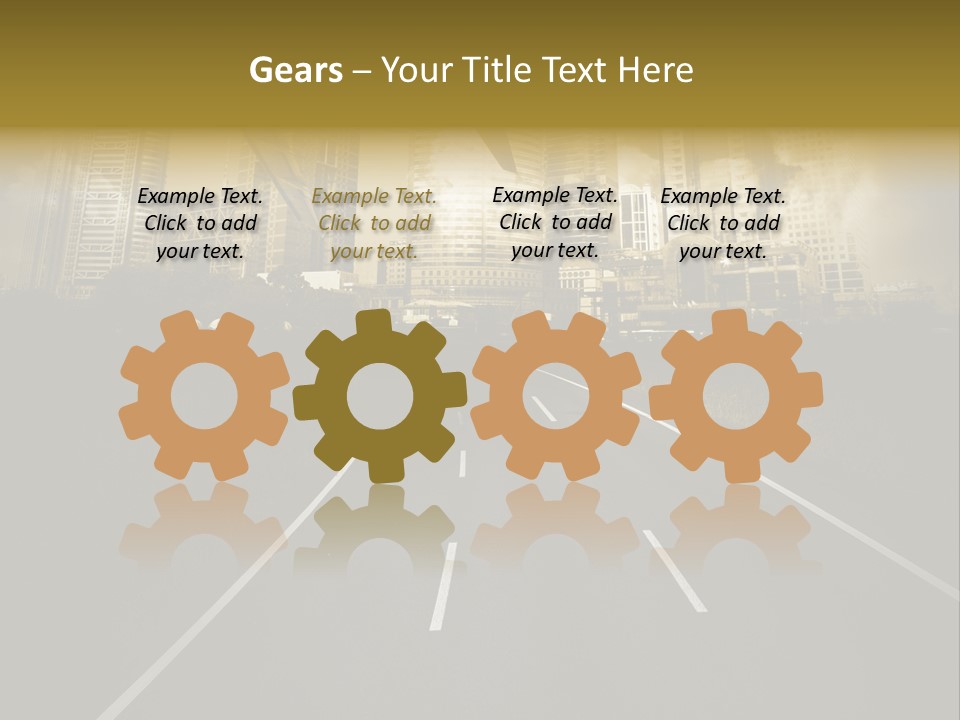 Road Travel Aircraft PowerPoint Template