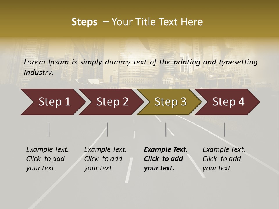 Road Travel Aircraft PowerPoint Template