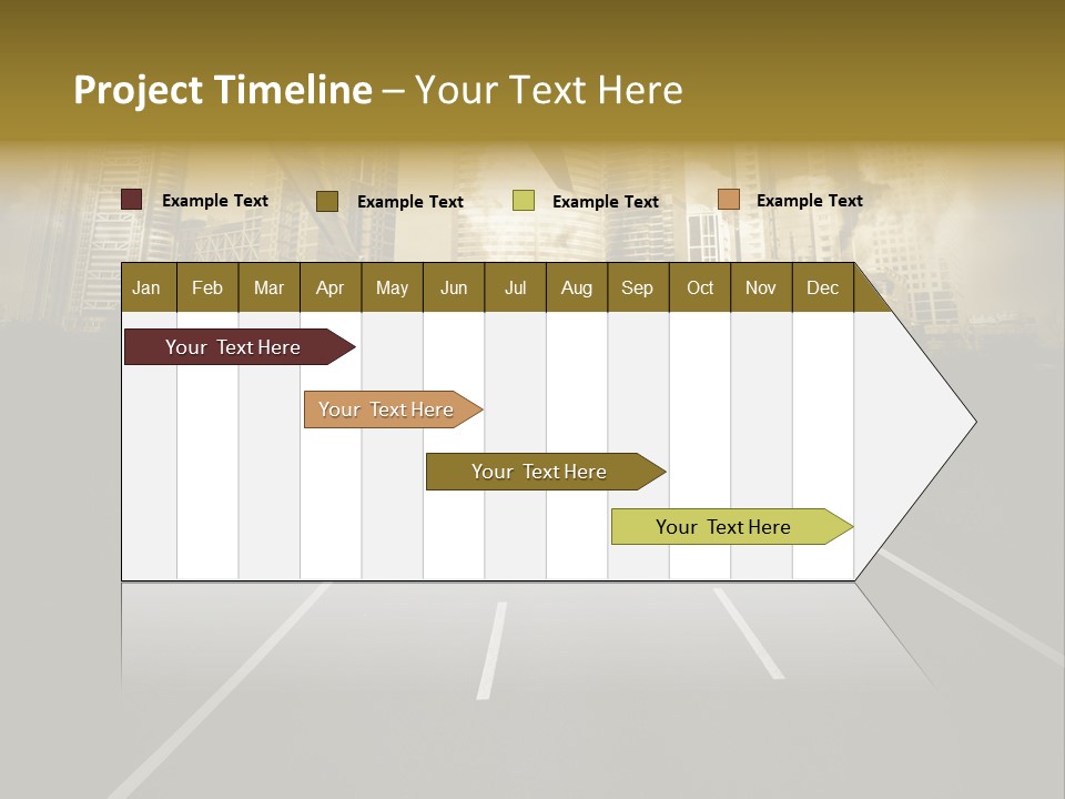 Road Travel Aircraft PowerPoint Template