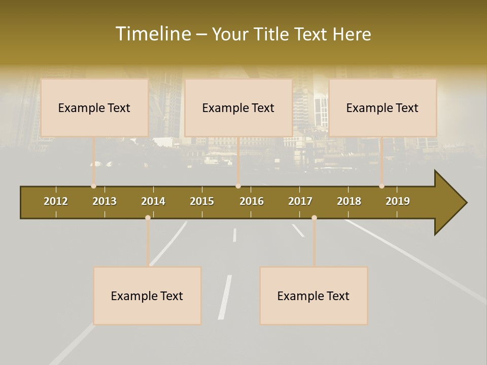 Road Travel Aircraft PowerPoint Template