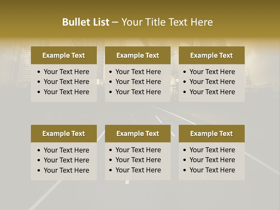Road Travel Aircraft PowerPoint Template