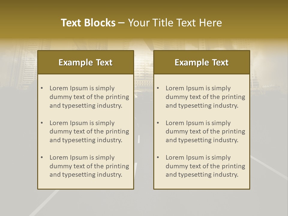 Road Travel Aircraft PowerPoint Template