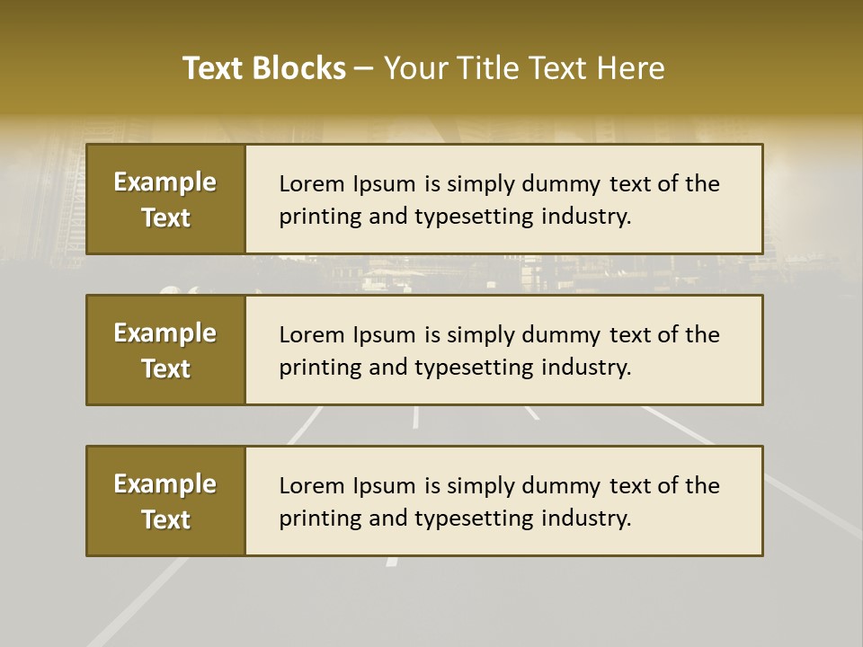 Road Travel Aircraft PowerPoint Template