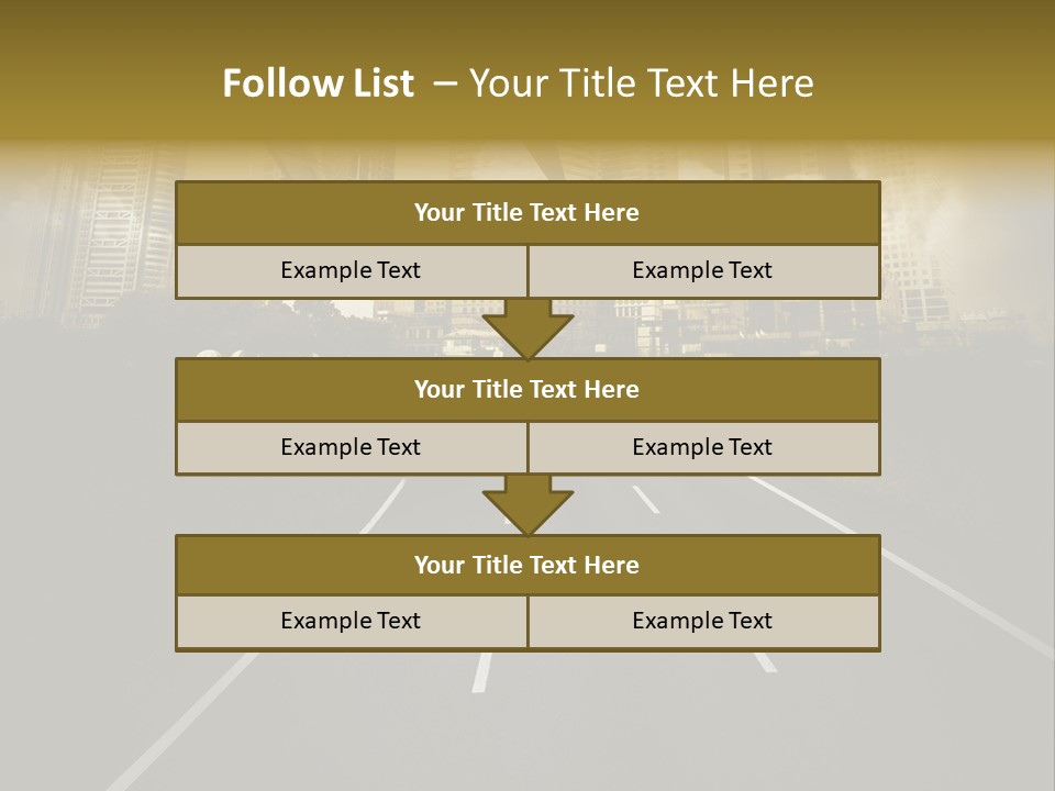 Road Travel Aircraft PowerPoint Template