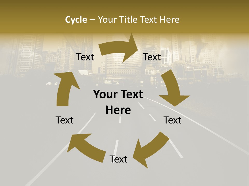 Road Travel Aircraft PowerPoint Template