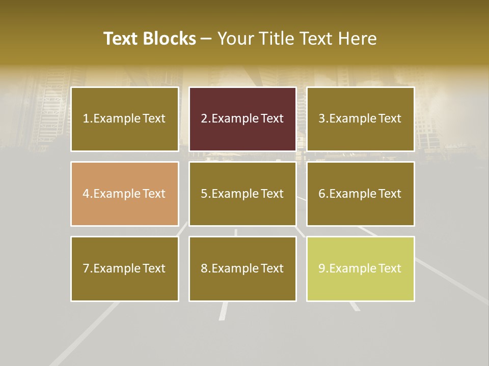 Road Travel Aircraft PowerPoint Template