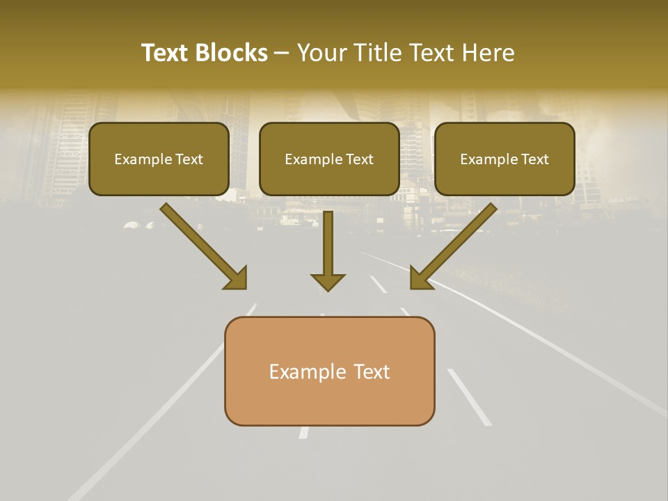 Road Travel Aircraft PowerPoint Template