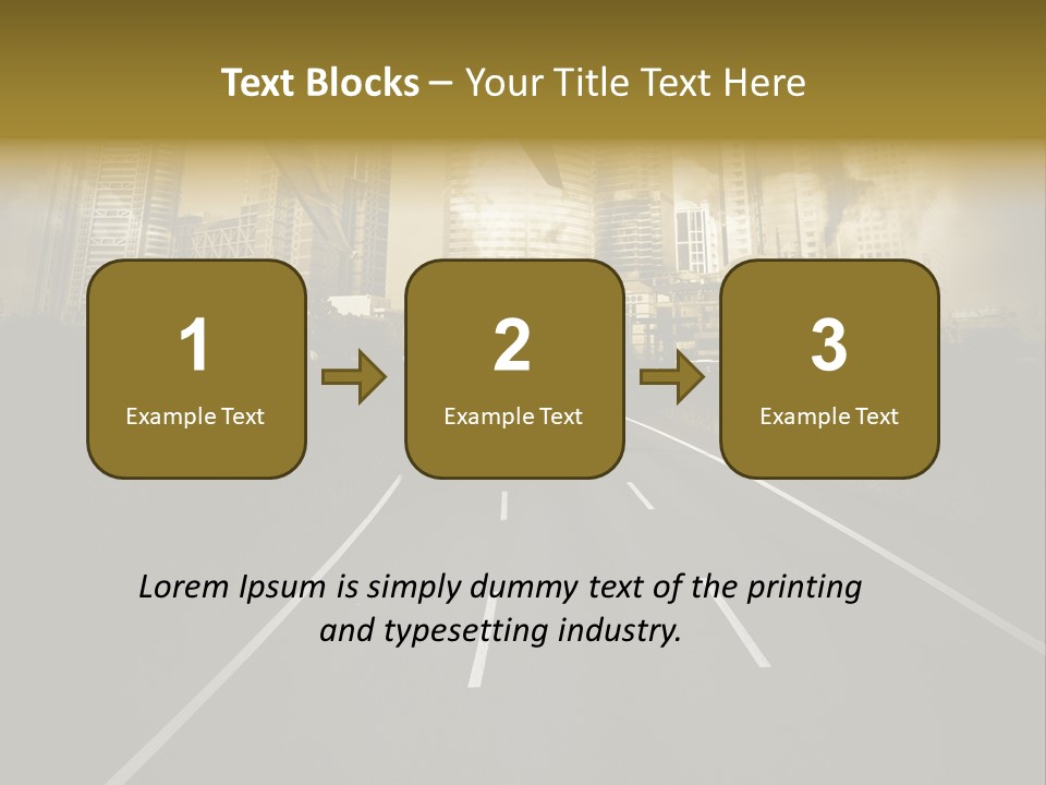 Road Travel Aircraft PowerPoint Template