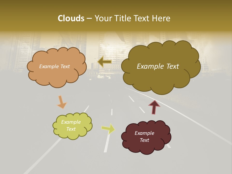Road Travel Aircraft PowerPoint Template