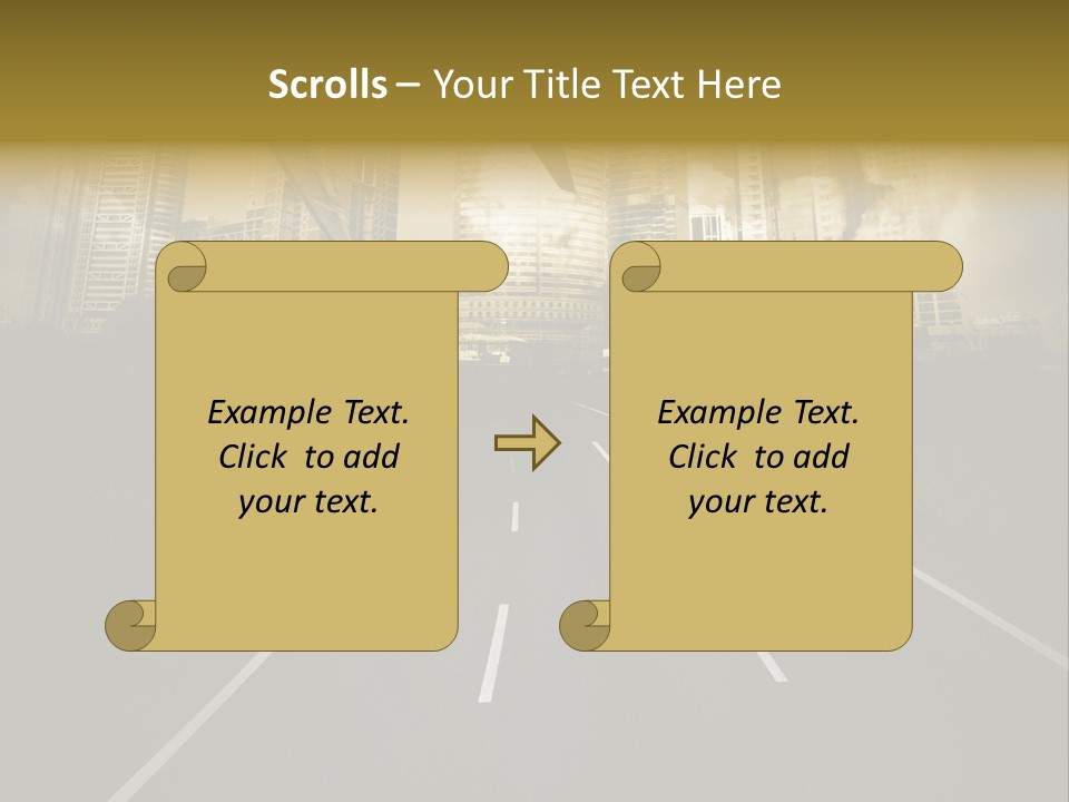 Road Travel Aircraft PowerPoint Template
