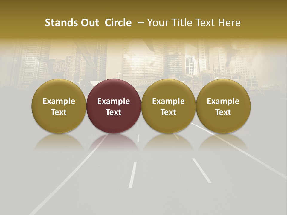 Road Travel Aircraft PowerPoint Template