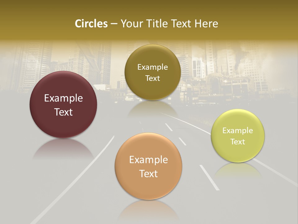 Road Travel Aircraft PowerPoint Template