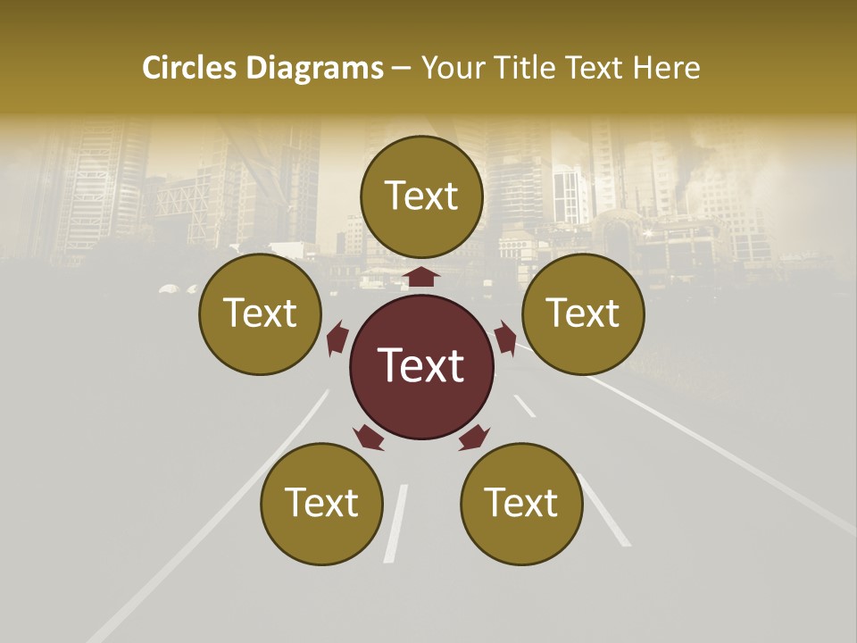 Road Travel Aircraft PowerPoint Template