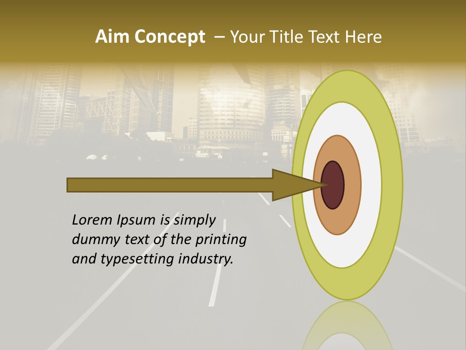 Road Travel Aircraft PowerPoint Template