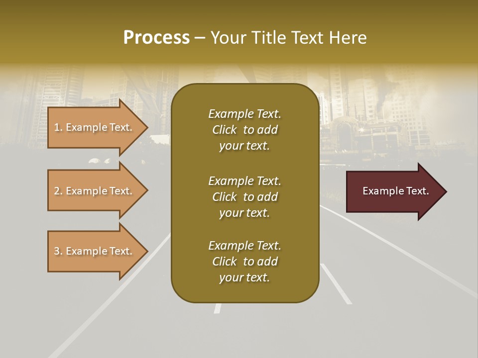 Road Travel Aircraft PowerPoint Template