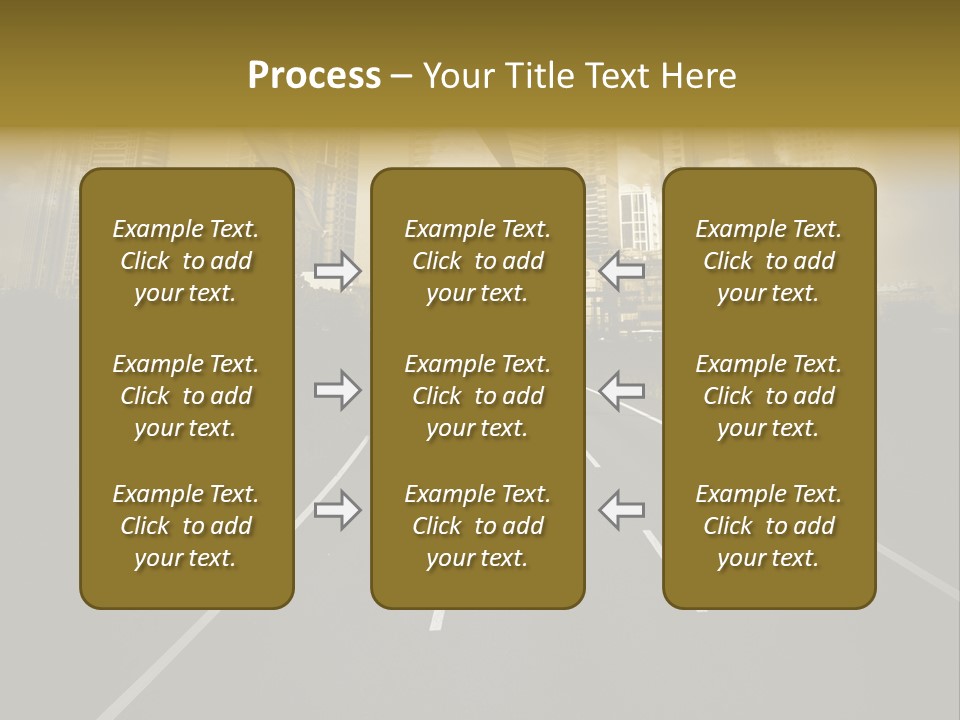 Road Travel Aircraft PowerPoint Template