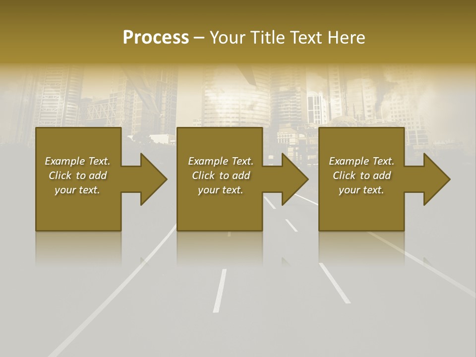 Road Travel Aircraft PowerPoint Template