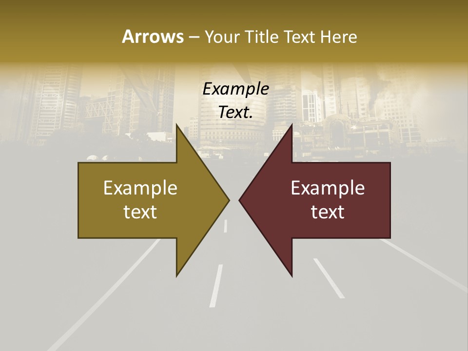 Road Travel Aircraft PowerPoint Template