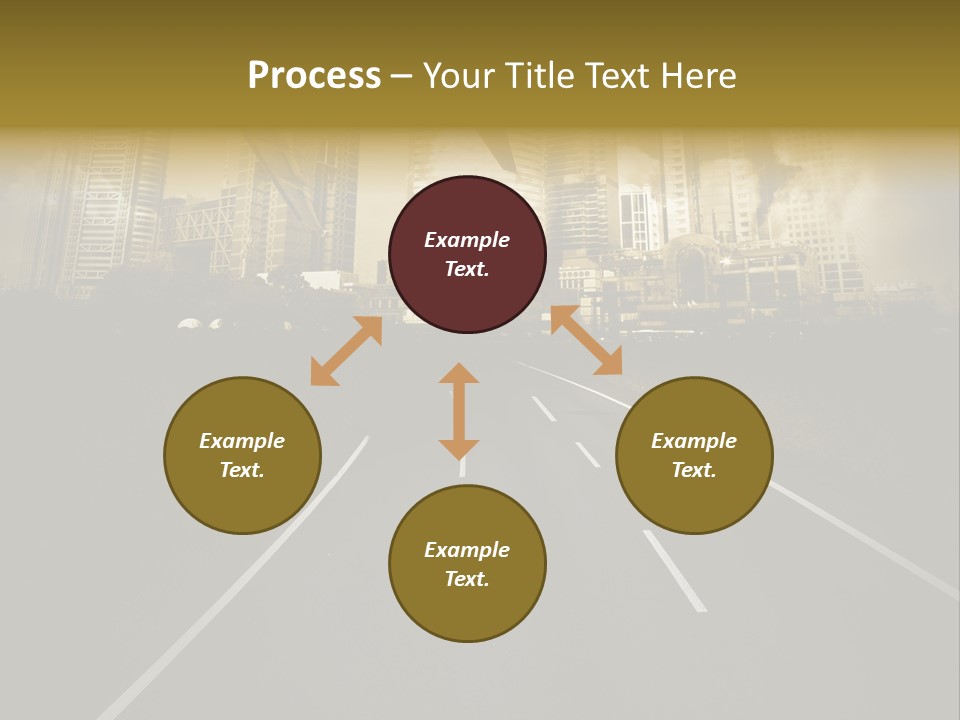 Road Travel Aircraft PowerPoint Template