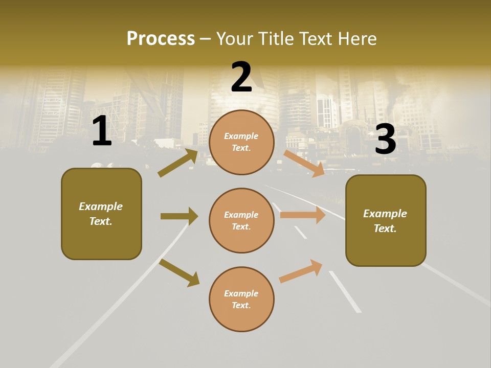 Road Travel Aircraft PowerPoint Template