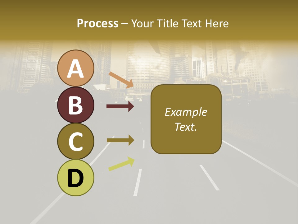 Road Travel Aircraft PowerPoint Template