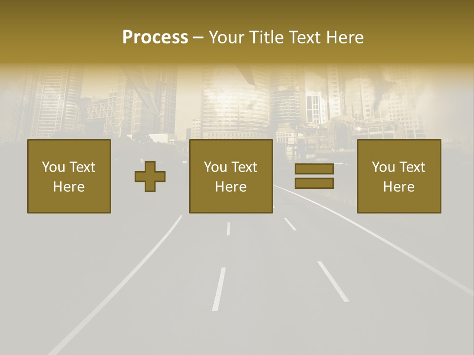 Road Travel Aircraft PowerPoint Template