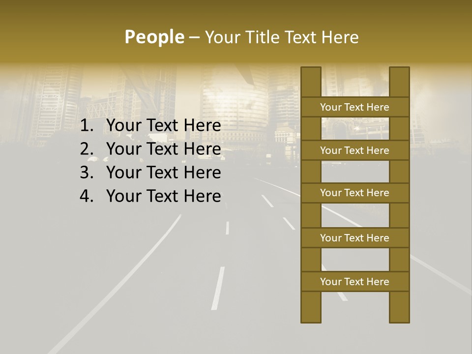 Road Travel Aircraft PowerPoint Template